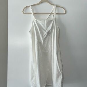 White mini dress